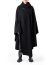 LEON EMANUEL BLANCK DIS M PONCHO 01 Men Distortion Poncho virgin wool cashmere black hide m 3
