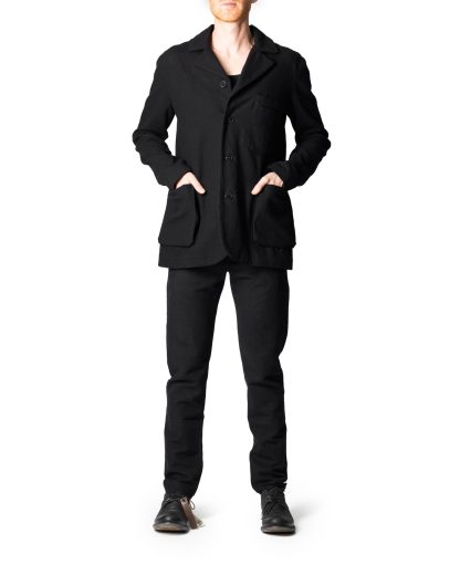 M.A+ Maurizio Amadei J272 CWP2 Men 4 Pocket 4 Button Jacket Herren Jacke Blazer cotton wool polyamide black hide m 5