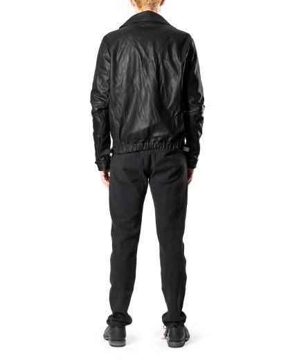 M.A+ Maurizio Amadei J411Z SY 1.0 Men Bomber Jacket Herren Jacket Lederjacke cow leather black hide m 7