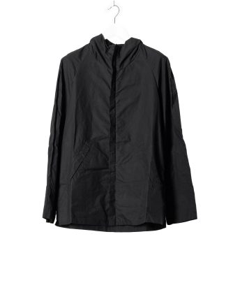 LABEL UNDER CONSTRUCTION 44FJC225 P140 BK Hidden In Side Band Windbreaker Men Jacket Herren Jacke waxed cotton black hide m 11