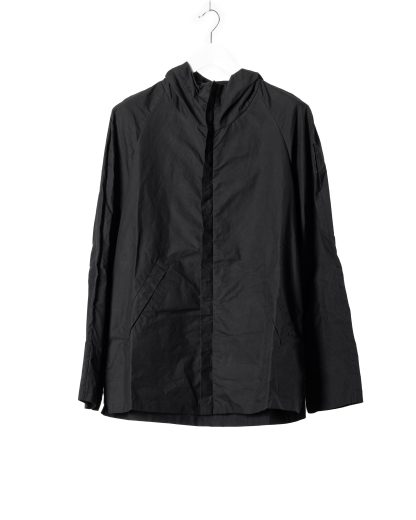 LABEL UNDER CONSTRUCTION 44FJC225 P140 BK Hidden In Side Band Windbreaker Men Jacket Herren Jacke waxed cotton black hide m 11