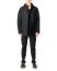 LABEL UNDER CONSTRUCTION 44FJC225 P140 BK Hidden In Side Band Windbreaker Men Jacket Herren Jacke waxed cotton black hide m 3