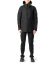 LABEL UNDER CONSTRUCTION 44FJC225 P140 BK Hidden In Side Band Windbreaker Men Jacket Herren Jacke waxed cotton black hide m 5