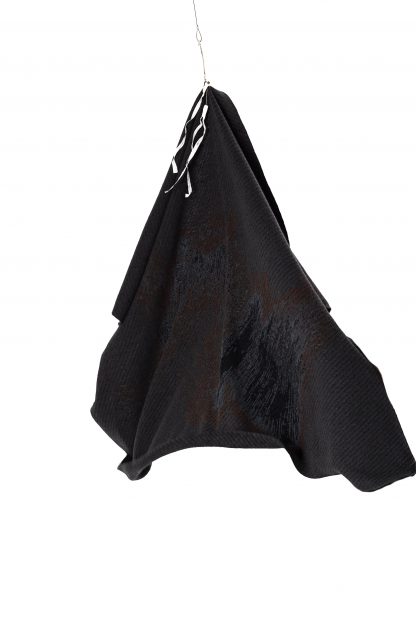 LABEL UNDER CONSTURCTION 44YST241 Stola 112cm 135cm wool dark hide m 6