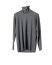 LABEL UNDER CONSTURCTION 44YSW209 Men Turtleneck Arched Shoulder Sweater cashmere medium grey hide m 11