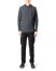 LABEL UNDER CONSTURCTION 44YSW212 Men Hoodie Arched Shoulder Sweater Herren Pullover Pulli cashmere grey blue hide m 3
