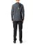 LABEL UNDER CONSTURCTION 44YSW212 Men Hoodie Arched Shoulder Sweater Herren Pullover Pulli cashmere grey blue hide m 5