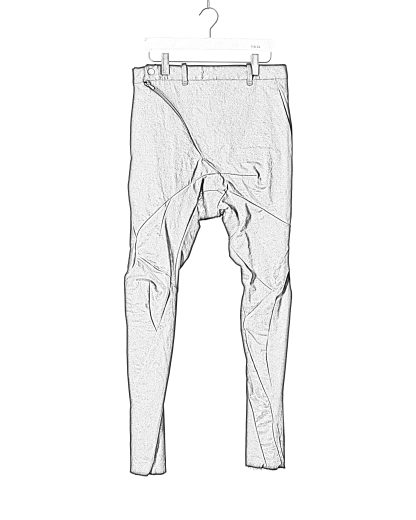 LEON EMANUEL BLANCK DIS M SKCP 01 Men Distortion Skinny Pants Herren Hose cotton tenco weave tencel cotton ea black hide m 2