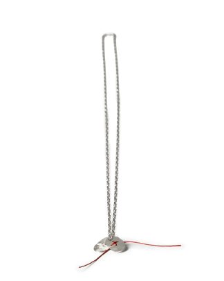 MA+ Maurizio Amadei AC83 2 Button Silver Necklace Halskette 925 sterling silver hide m 1