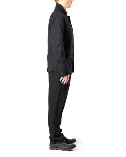 POEME BOHEMIEN GI 02 T 410 99 Men Unconstructed Jacket Lined Herren Jacke Blazer cotton wool mtf elastan black hide m 6