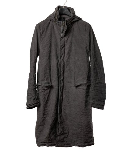 POEME BOHEMIEN PA 10 T 120 85 Men Unlined Military Parka Herren Jacke Coat Jacket cotton linen mtf ea dark grey hide m 1