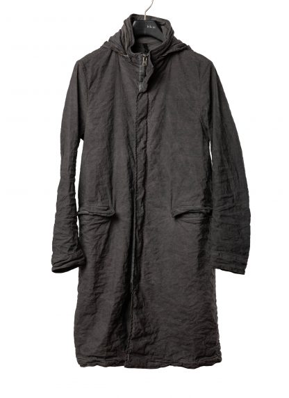 POEME BOHEMIEN PA 10 T 120 85 Men Unlined Military Parka Herren Jacke Coat Jacket cotton linen mtf ea dark grey hide m 1