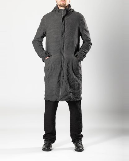 POEME BOHEMIEN PA 10 T 120 85 Men Unlined Military Parka Herren Jacke Coat Jacket cotton linen mtf ea dark grey hide m 6