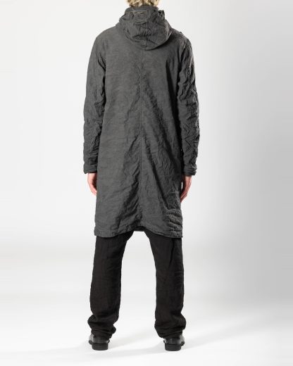 POEME BOHEMIEN PA 10 T 120 85 Men Unlined Military Parka Herren Jacke Coat Jacket cotton linen mtf ea dark grey hide m 9
