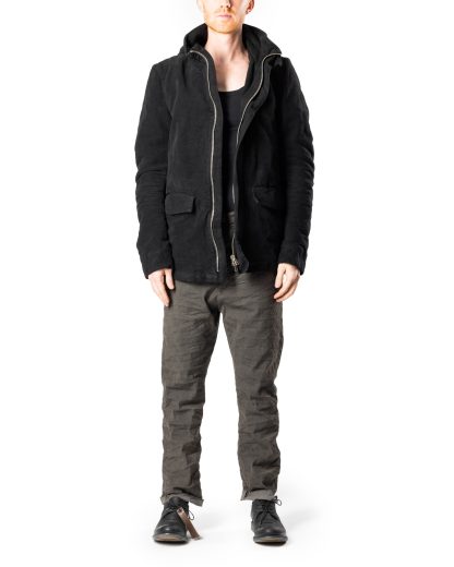 POEME BOHEMIEN PA 20 T 408 99 Men Short Military Parka Herren Jacke Coat Jacket cotton black hide m 3