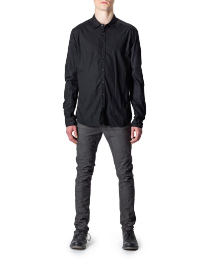 POEME BOHEMIEN SH 17 T 211 99 Men Slim Fit Shirt Herren Hemd cotton black hide m 3