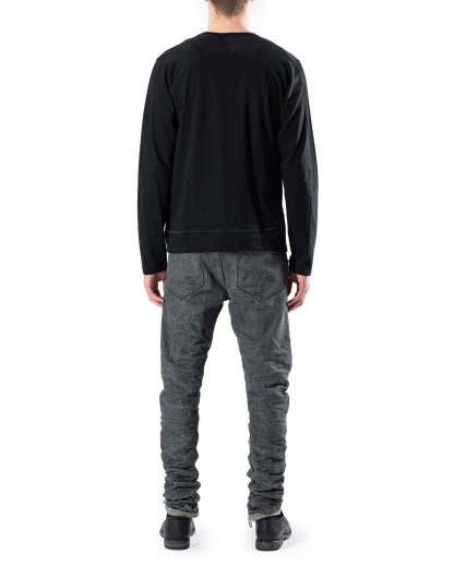 Taichi Murakami Men T Shirt U Long Sleeve Herren Longsleeve Tshirt sea island cotton black hide m 5
