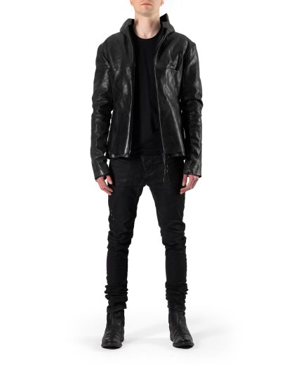 MA+ Maurizio Amadei macross J224HZ CU.R 1.0 Men Relaxed Aviator Jacket Herren Jacke horse rev leather exclusive exclusively full black hide m 3