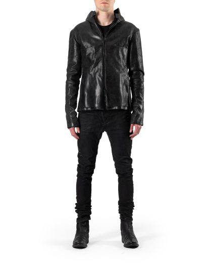 MA+ Maurizio Amadei macross J224HZ CU.R 1.0 Men Relaxed Aviator Jacket Herren Jacke horse rev leather exclusive exclusively full black hide m 4