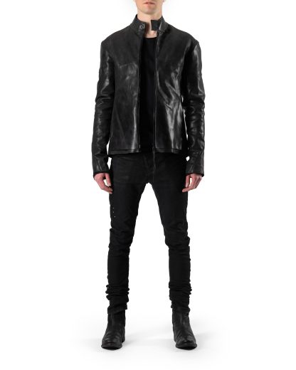 MA+ Maurizio Amadei macross J224Z CU.R 1.0 Men Relaxed Biker Jacket Herren Jacke horse rev leather exclusive exclusively full black hide m 3