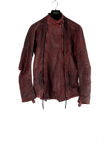 BORIS BIDJAN SABERI J4 FMM20002 men horse leather jacket herren leder jacke exclusive dried blood red hide m 10