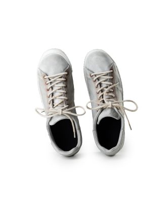 ADICIANNOVEVENTITRE A1923 AUGUSTA SM1 Men Sneaker Herren Schuh light grey horse leather white rubber hide m 1