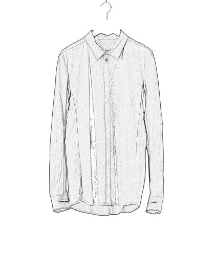 BORIS BIDJAN SABERI SHIRT7 F1501M men shirt herren hemd cotton linen ea black hide m 2