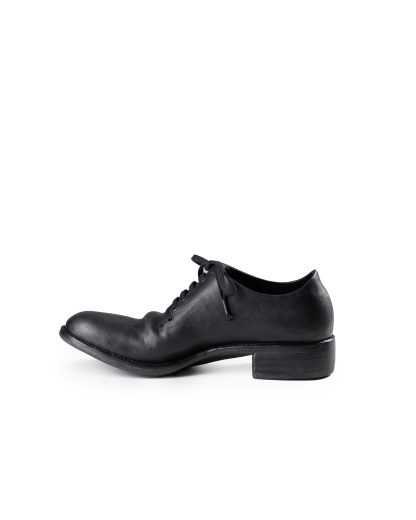 EMATYTE F W03H Men One Piece Shoe Herren Schuh Derby soft horse culatta leather black hide m 5