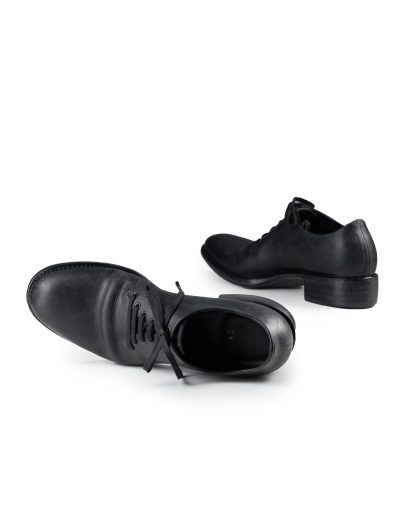 EMATYTE F W03H Men One Piece Shoe Herren Schuh Derby soft horse culatta leather black hide m 9