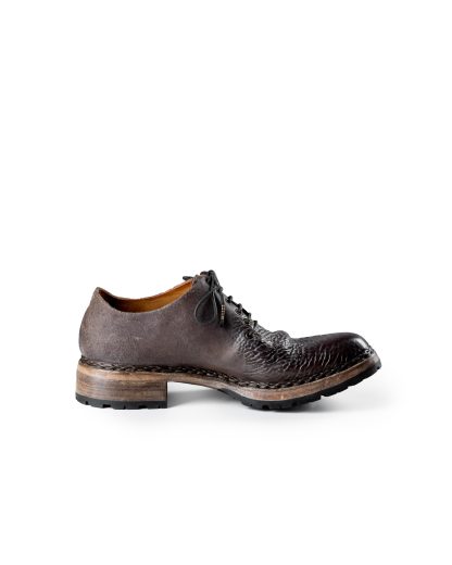 EMATYTE F W03H NW Men One Piece Shoe Herren Schuh Derby washed horse culatta leather crust brown grey hide m 4