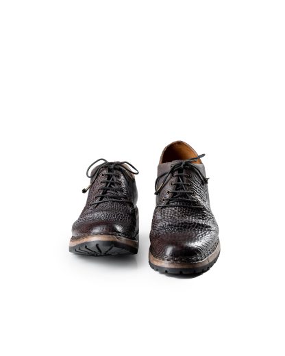 EMATYTE F W03H NW Men One Piece Shoe Herren Schuh Derby washed horse culatta leather crust brown grey hide m 6