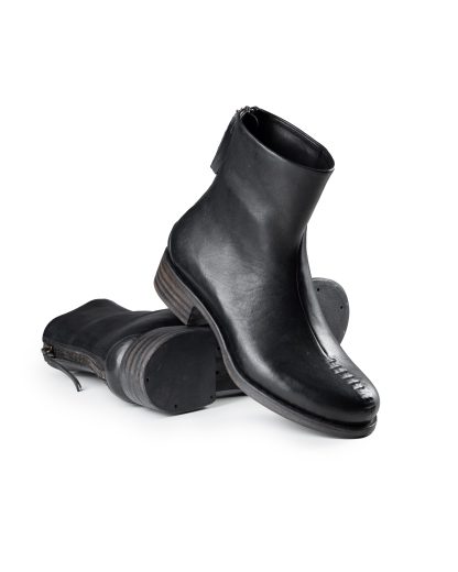 EMATYTE ST M 394 B Men One Piece Back Zip Boot Herren Schuh Stiefel Shoe horse leather black hide m 11