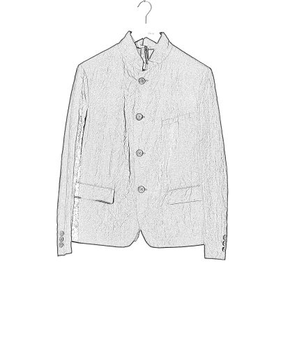 FORME D’EXPRESSION HG065 B24B Men Shrunken Jacket Herren Blazer Jacke linen cotton black hide m 2