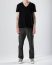 FORME D’EXPRESSION HJ010 SRNB Men ZZ V Neck T Shirt Herren Tee cotton black hide m 3