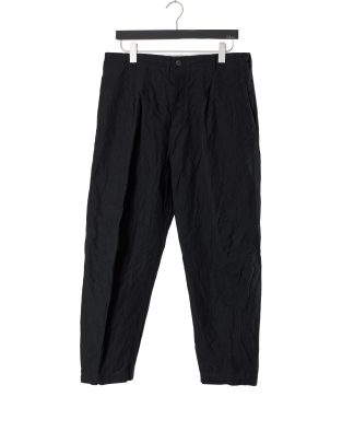 FORME D’EXPRESSION HP030 B24B Men Baggy Casual Pants Herren Hose Trousers linen cotton black hide m 1