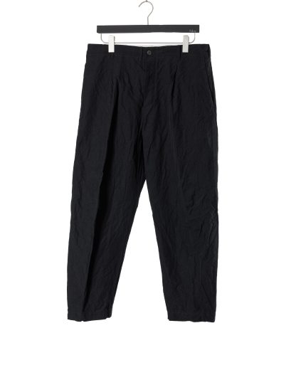FORME D’EXPRESSION HP030 B24B Men Baggy Casual Pants Herren Hose Trousers linen cotton black hide m 1