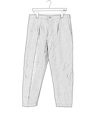 FORME D’EXPRESSION HP030 B24B Men Baggy Casual Pants Herren Hose Trousers linen cotton black hide m 2