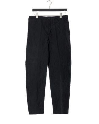FORME D’EXPRESSION HP036 B24B Men Slim Pullon Pants Herren Hose Trousers linen cotton black hide m 1