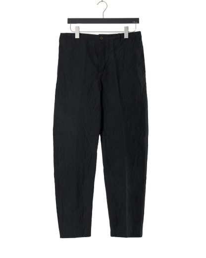 FORME D’EXPRESSION HP036 B24B Men Slim Pullon Pants Herren Hose Trousers linen cotton black hide m 1