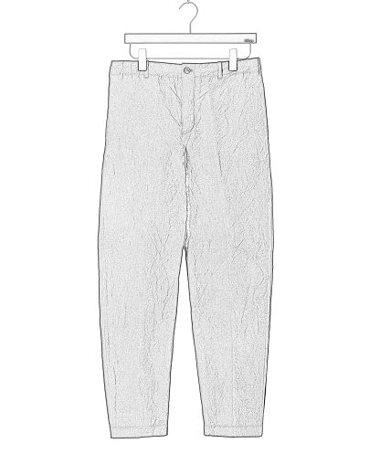 FORME D’EXPRESSION HP036 B24B Men Slim Pullon Pants Herren Hose Trousers linen cotton black hide m 2