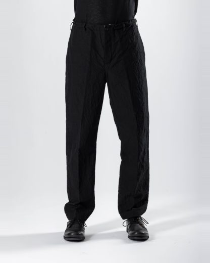 FORME D’EXPRESSION HP036 B24B Men Slim Pullon Pants Herren Hose Trousers linen cotton black hide m 3