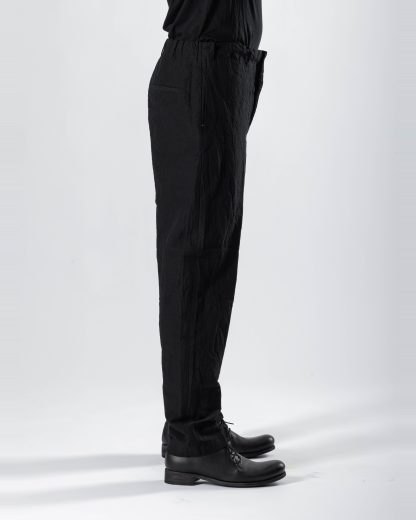 FORME D’EXPRESSION HP036 B24B Men Slim Pullon Pants Herren Hose Trousers linen cotton black hide m 4