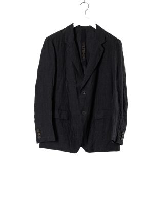 FORME D’EXPRESSION UG069 ELDB Men Half Lined 2 Button Jacket Delave Blazer Herren Jacke linen cotton off black hide m 1