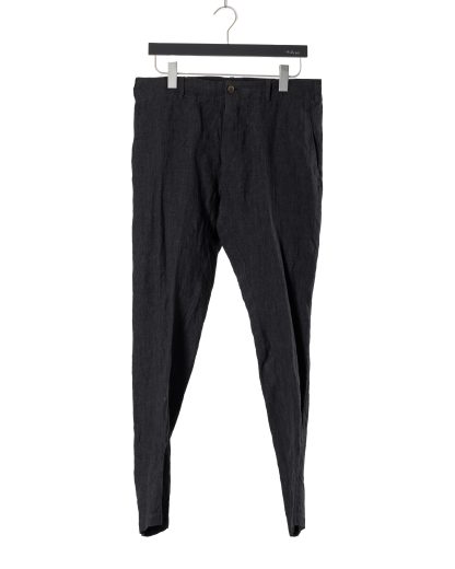 FORME D’EXPRESSION UP110 ELDB Men Contoured Pants Trousers Herren Hose linen cotton off black hide m 1