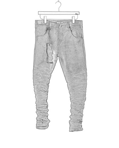 LAYER 0 5 Pocket Pants 110 men jeans herren hose trousers sail hemp aged black hide m 2