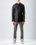 M.A+ Maurizio Amadei H222 SY 0.5 Men Med Fit Shirt Herren Hemd soft cow leather black hide m 5