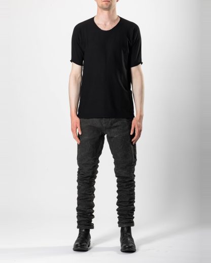 LABEL UNDER CONSTURCTION 45YTS521 ZER3:1 Men Crew Neck Arched Tee Herren T Shirt cotton black hide m 3