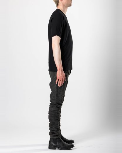 LABEL UNDER CONSTURCTION 45YTS521 ZER3:1 Men Crew Neck Arched Tee Herren T Shirt cotton black hide m 4