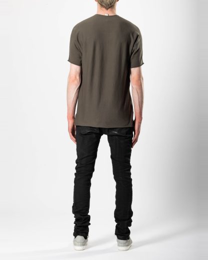 LABEL UNDER CONSTURCTION 45YTS521 ZER3:1 Men Crew Neck Arched Tee Herren T Shirt cotton military hide m 5