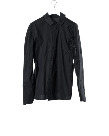 LEON EMANUEL BLANCK DIS M BTNS 01 Men Distortion Button Shirt Herren Hemd cotton ea black hide m 1